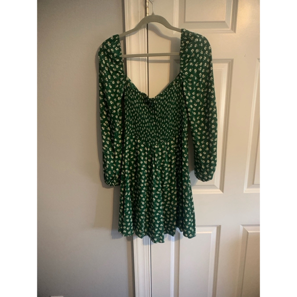 Women's Reformation Green Floral Mini Dress - Picture 5 of 5